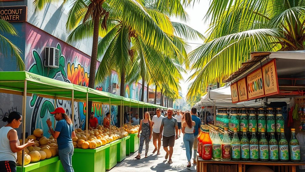 coconut water urban trend