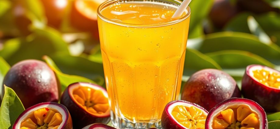 delicious tropical fruit beverage