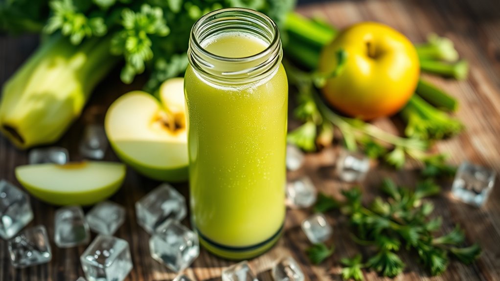 fresh apple hydrating greens