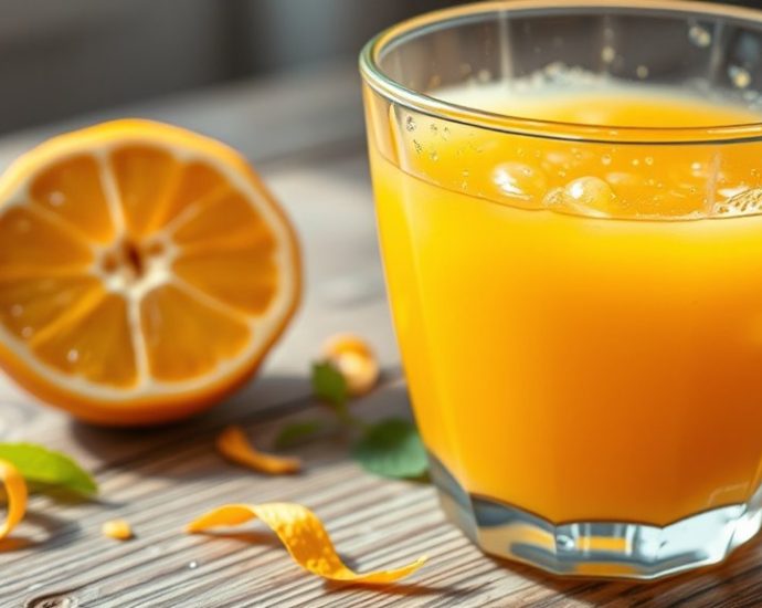 freshly squeezed fruit beverage