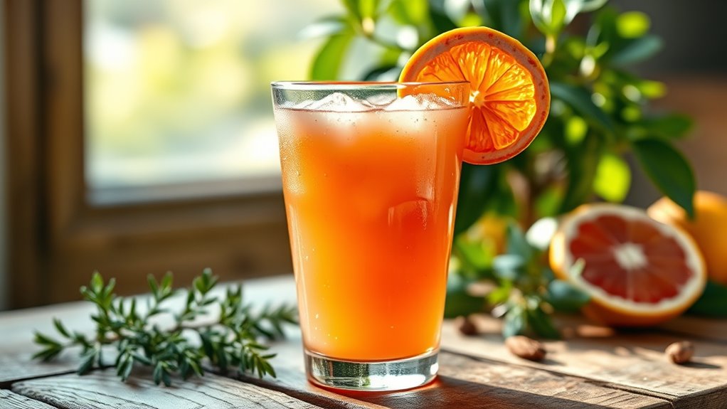 grapefruit juice enhances antiviral support