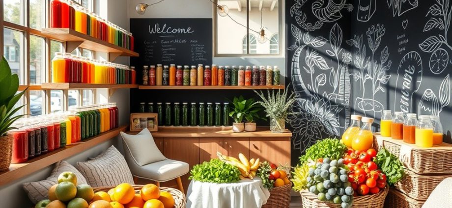 health focused juice experience