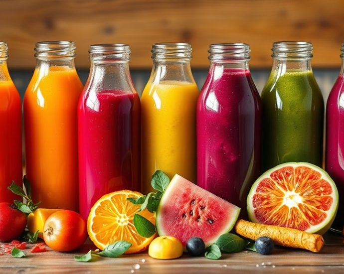 healthy and energizing juices