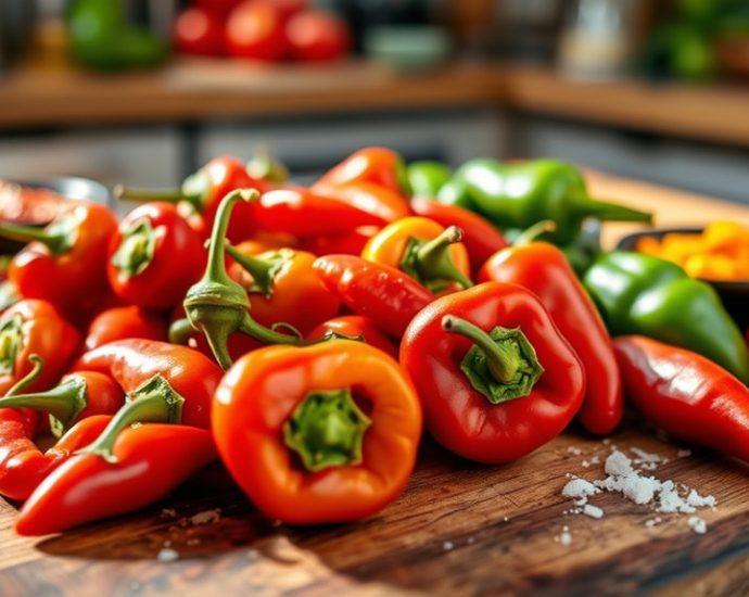 incorporate raw fresno peppers