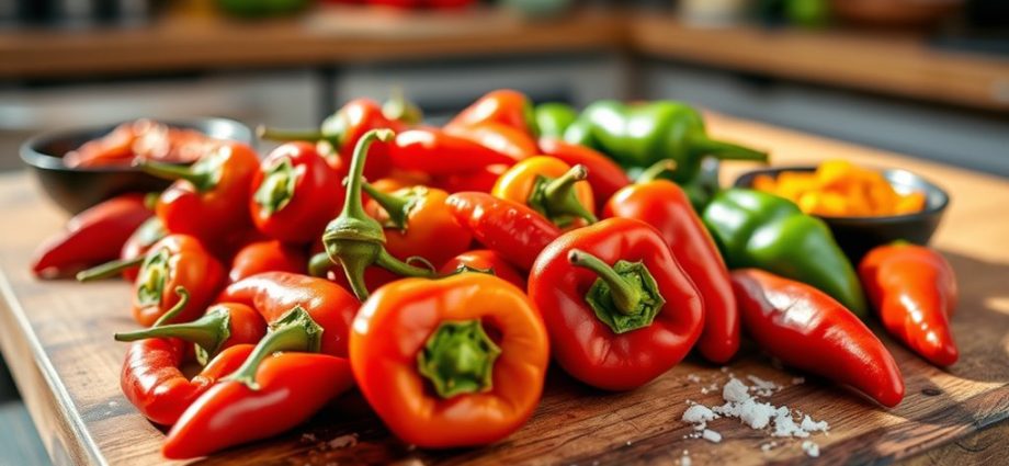 incorporate raw fresno peppers