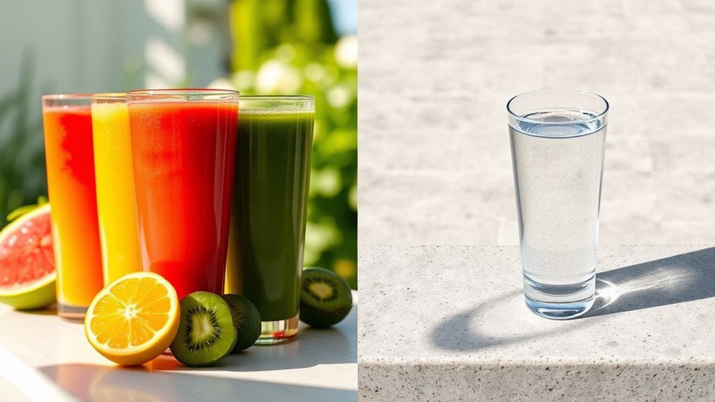 juice fasting versus water fasting