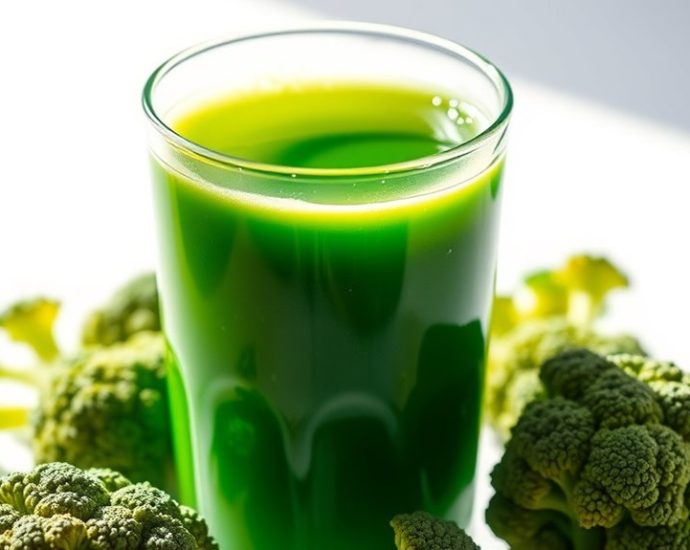 nutrient rich green superfood juice