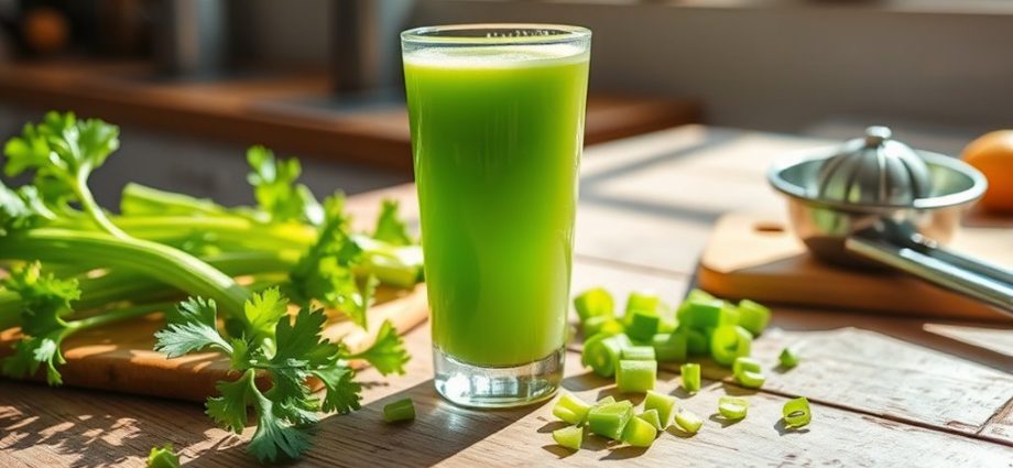 nutritious green vegetable drink