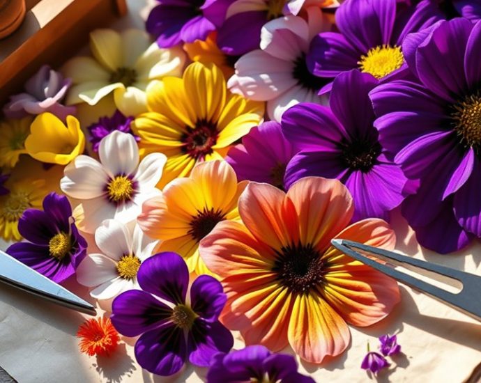 pressed flower crafting techniques