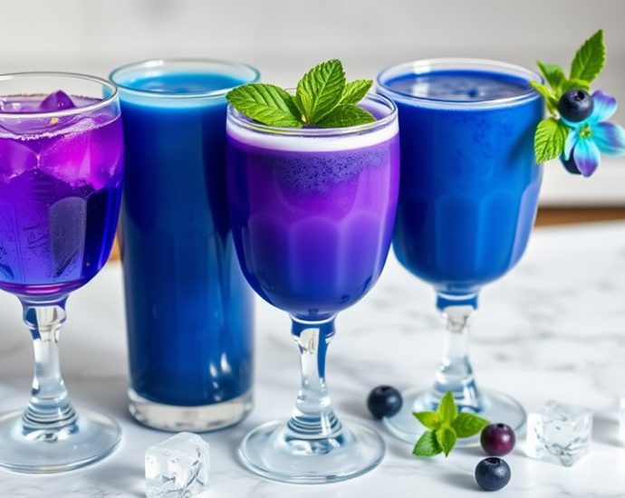 refreshing blue juice recipes