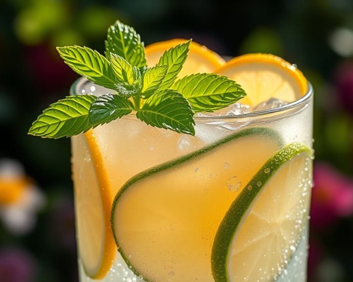 refreshing clear fruit beverage