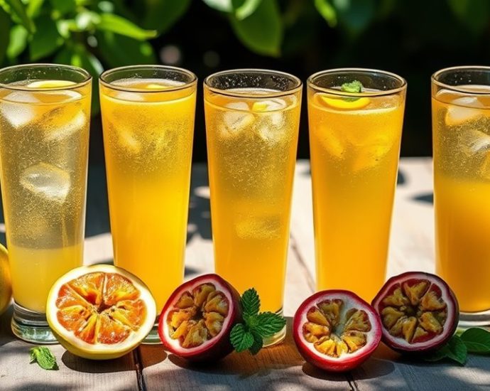 refreshing guava passion fruit juice