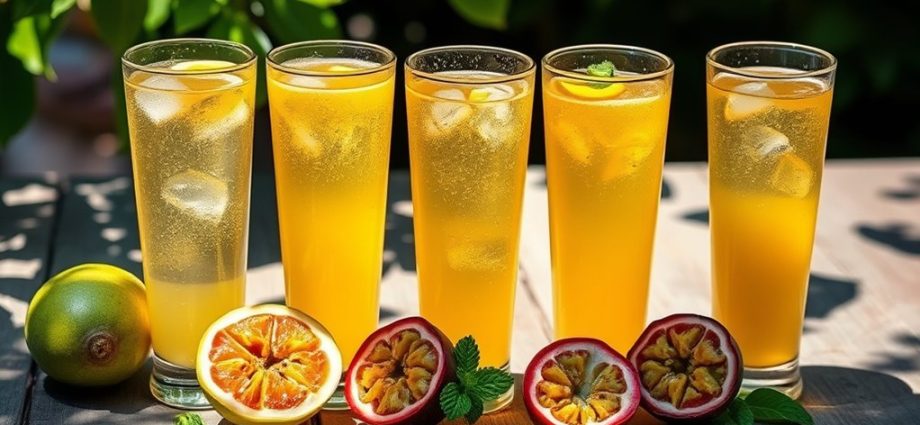 refreshing guava passion fruit juice
