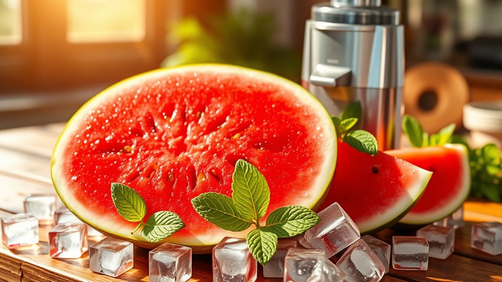 refreshing watermelon mint cooler