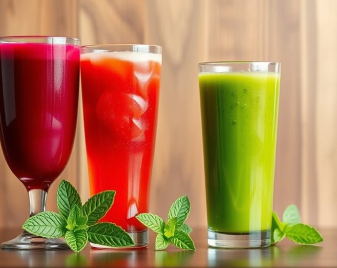 three delicious juice options